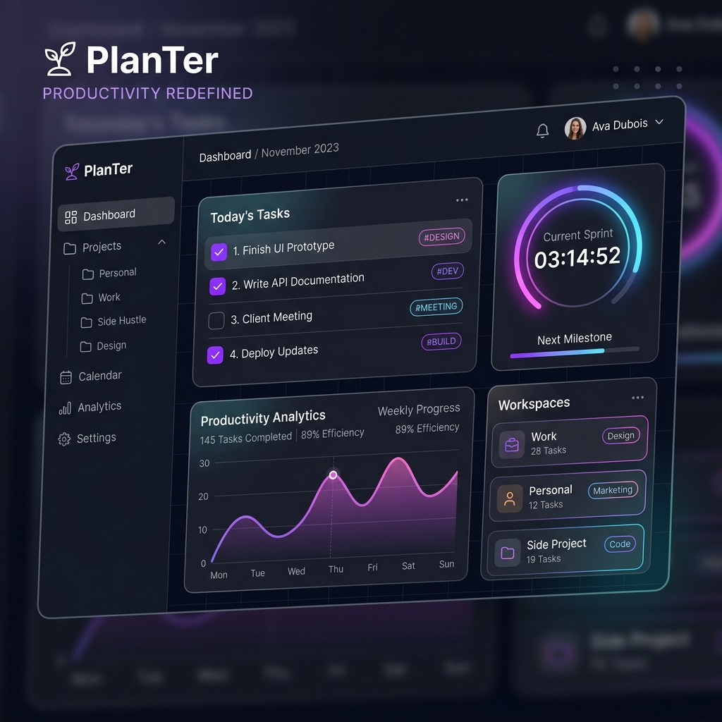 PlanTer - Gerçek Zamanlı Görev Yönetim Platformu (Web & Desktop)